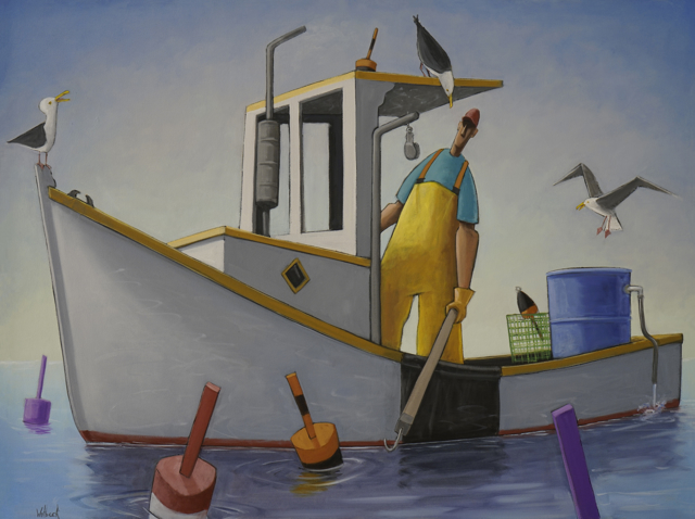 David Witbeck | Lefty | Oil on Canvas | 36" X 48" | Sold