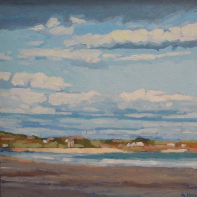 Liz Hoag | Summer Beach | Acrylic on Canvas | 18" X 18" | Sold