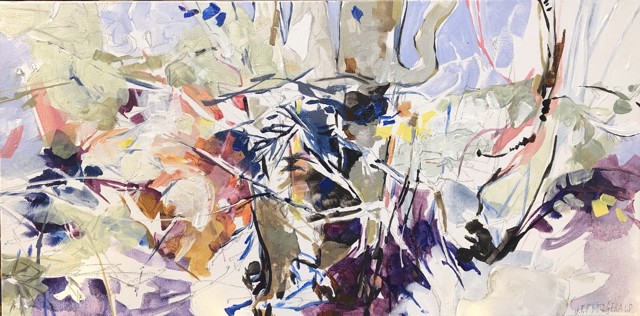 Jeffrey T. Fitzgerald | Ruffled Feather | Acrylic on Canvas | 12" X 24" | $1,250