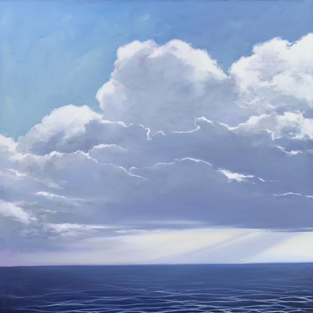 Margaret Gerding | Majestic Sky IV | Oil on Canvas | 30" X 30" | Sold