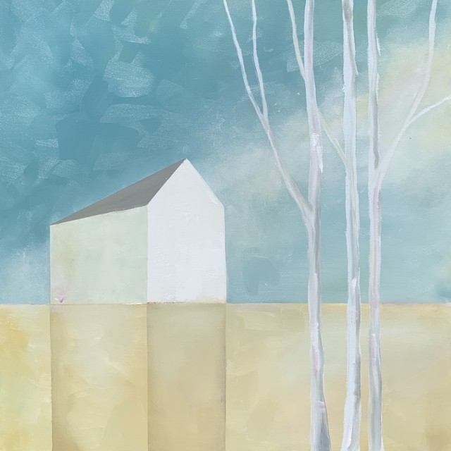 Ingunn Milla Joergensen | Silver Birches | Oil on Canvas | 24" X 24" | Sold