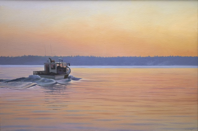 William B. Hoyt | Heading Out, Dawn Patrol | Oil on Canvas | 24" X 36" | $12,000