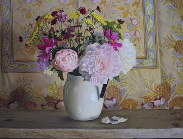 William B. Hoyt | Pitcher of Flowers | Oil | 32" X 42" | $19,500.00
