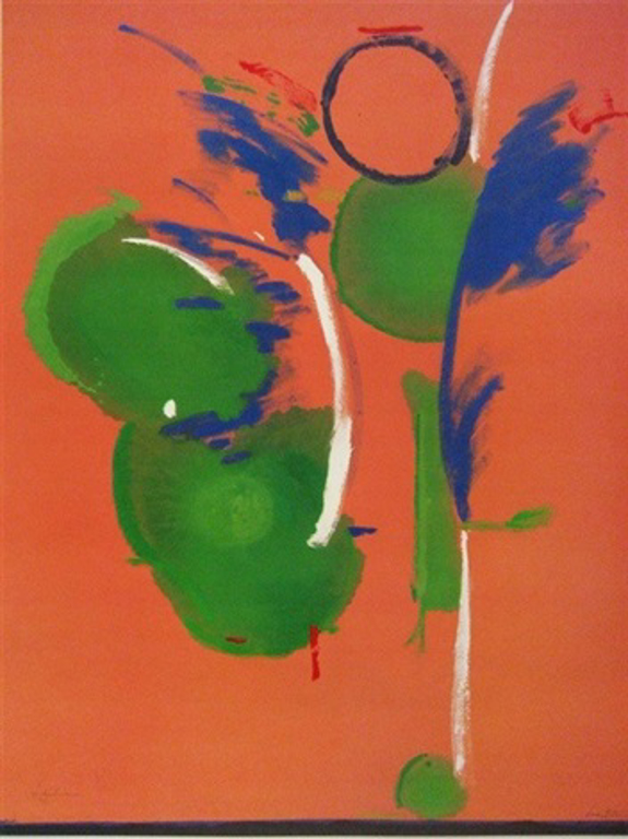 Silkscreen and Offset Lithograph by Helen Frankenthaler Titled Mary Mary