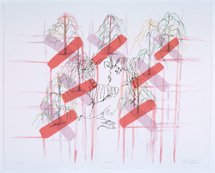 Kiss Cross Ghada Amer & Reza Farkhondeh, Kiss Cross RFGA