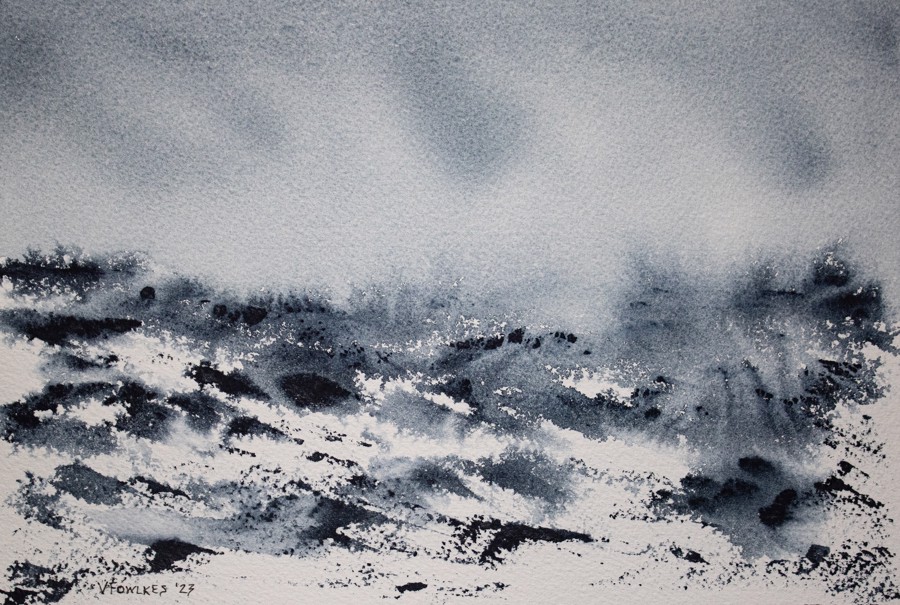 The Dunes and a Very Gray Day (sold)