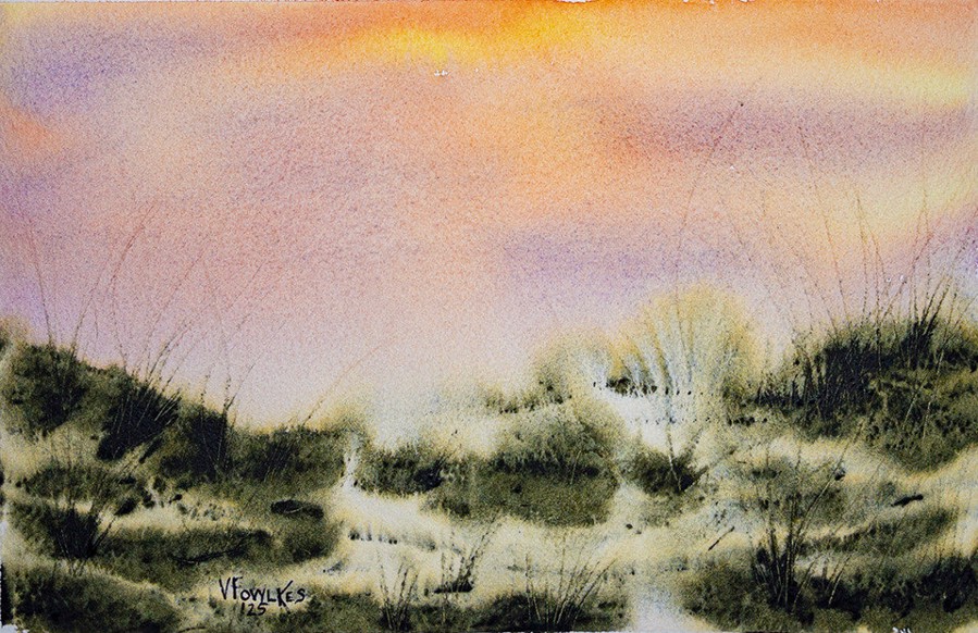 Day's End in the Grassy Dunes I
