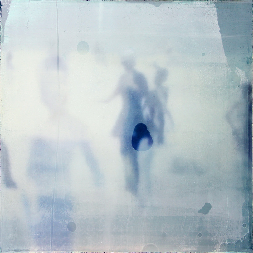 Figures Entering Water